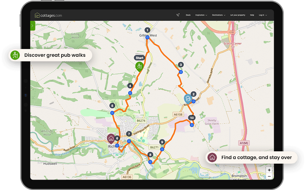 Pub Walk Experience - Web App, Responsive 