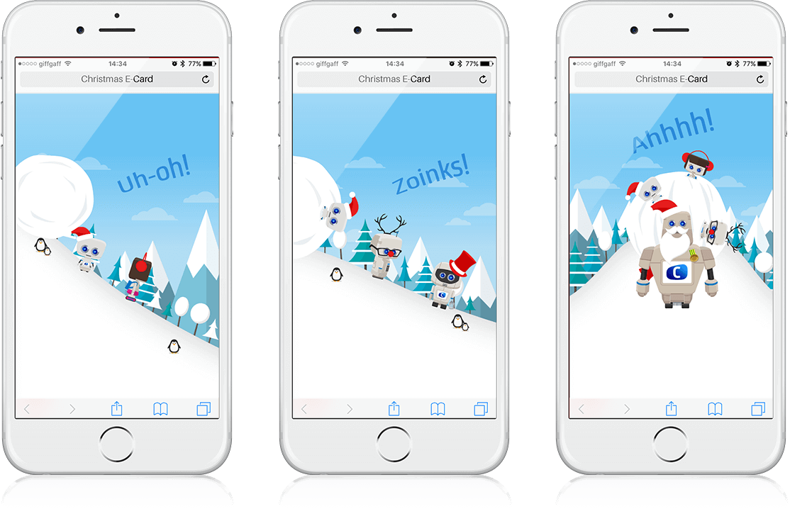 Christmas E-Card - HTML5, Cross Platform, Social App 