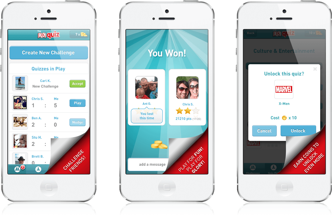 DK Quiz | Mobile Game, iOS App, Android App for Dorling Kindersley