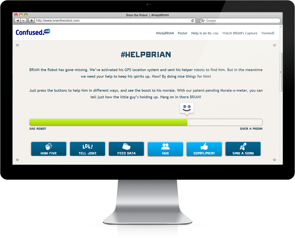 #HelpBRIAN - Microsite, Cross Platform 