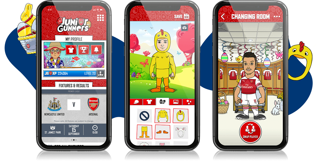 Junior Gunners Easter '19 Release - Youth Engagement, Gamification, Mobile App 