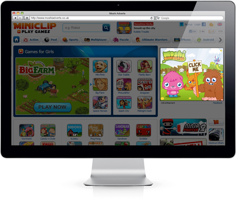 Moshi Monsters - Banner Ads 