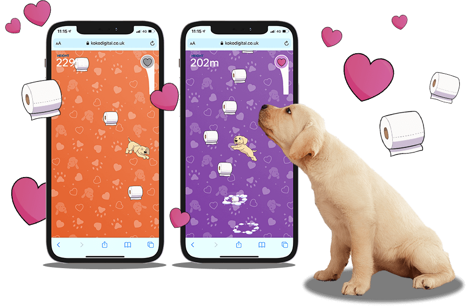 Puppy Power-Up - Branded Games, HTML5, Viral Game 
