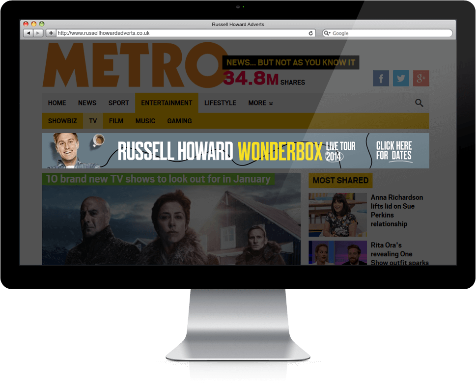 Russell Howard - Banner Ads 