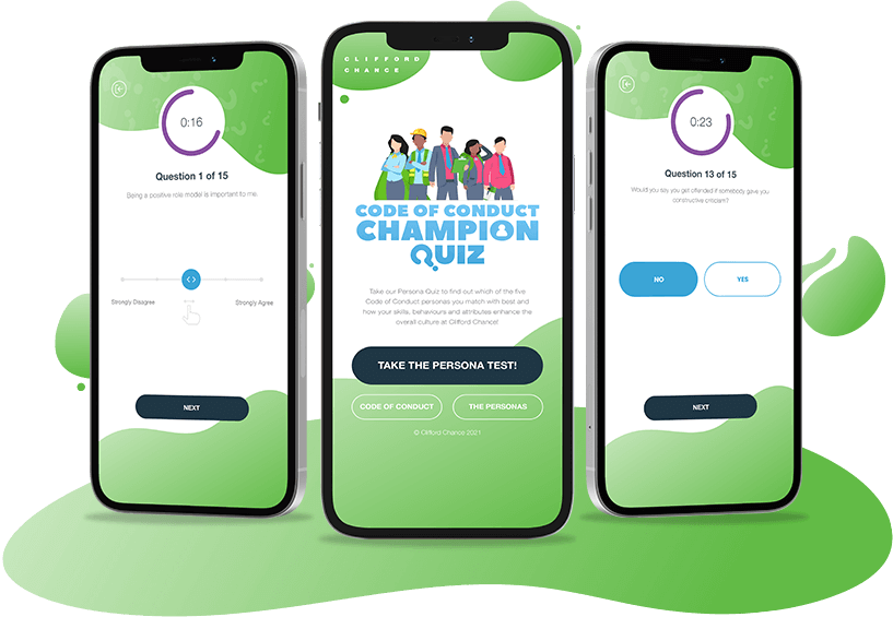 The Code of Conduct Champion Quiz - Educational Game, HTML5, Staff Training 