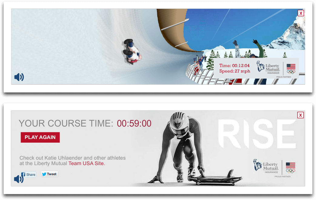 Winter Olympics Game - Youtube Masthead, Branded Games 